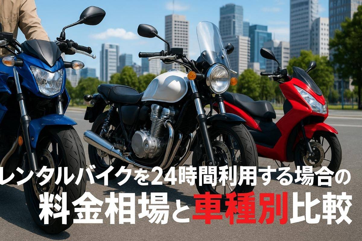 レンタルバイクを24時間利用する場合の料金相場と車種別比較｜予約方法や割引プランの選び方完全ガイド