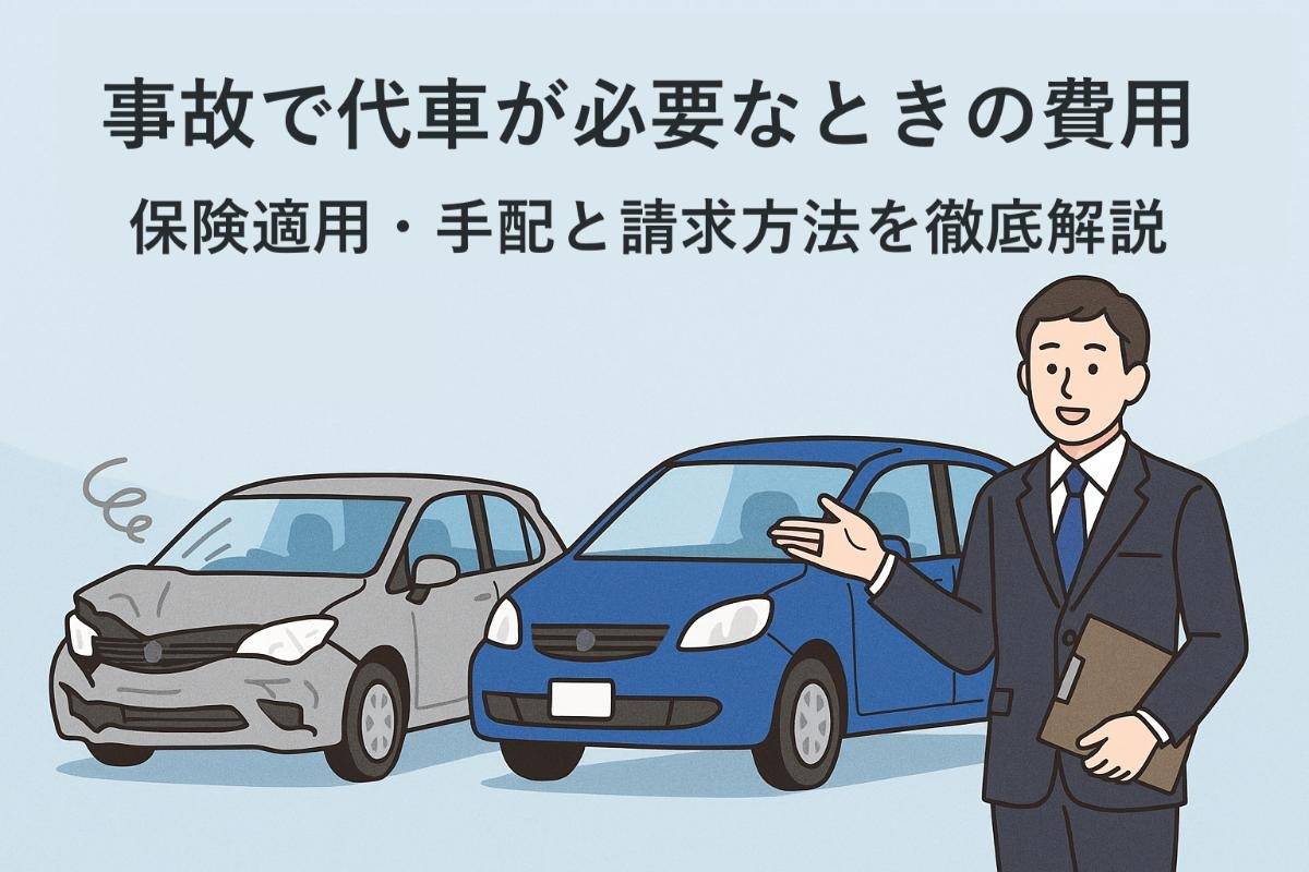事故で代車が必要なときの費用や保険適用・手配と請求方法を徹底解説