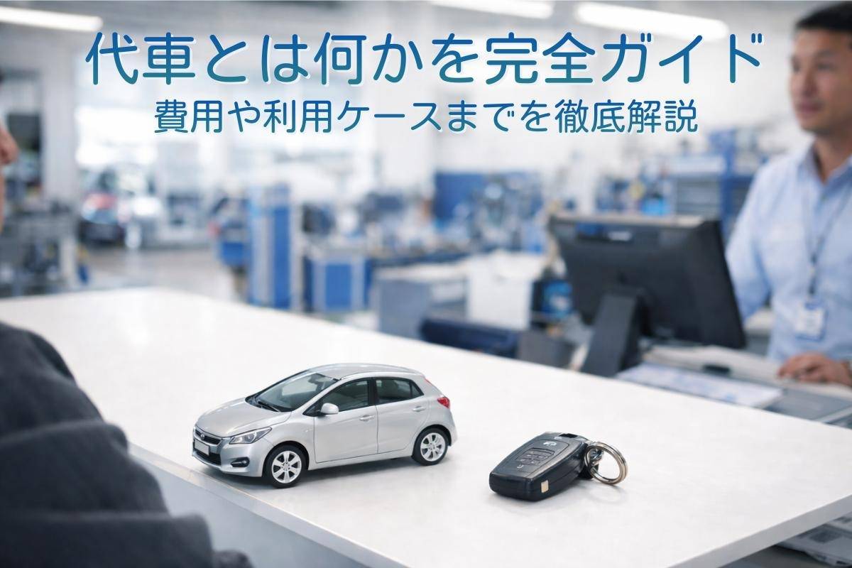 代車とは何かを完全ガイド｜費用や利用ケースまでを徹底解説