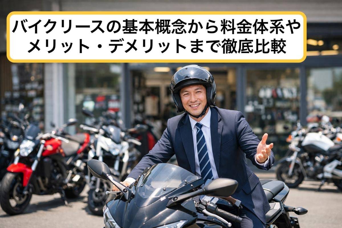 バイクリースの基本概念から料金体系やメリット・デメリットまで徹底比較