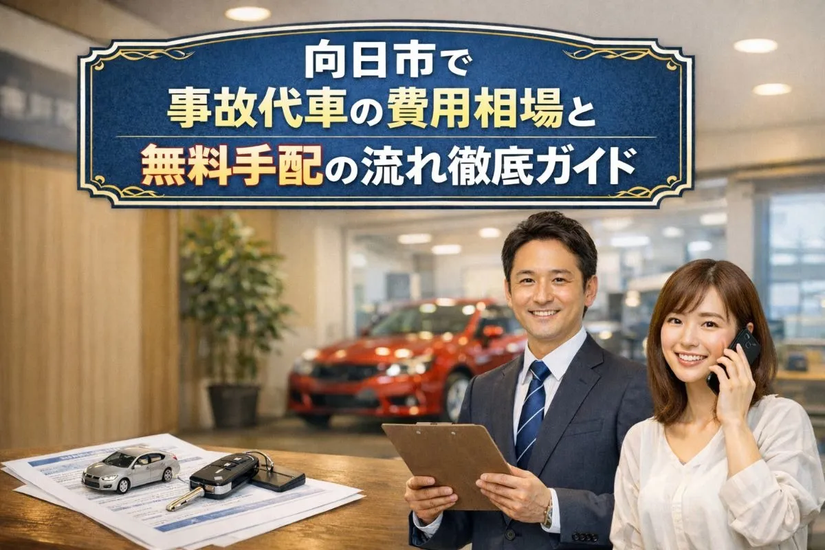 向日市で事故代車の費用相場と無料手配の流れ徹底ガイド
