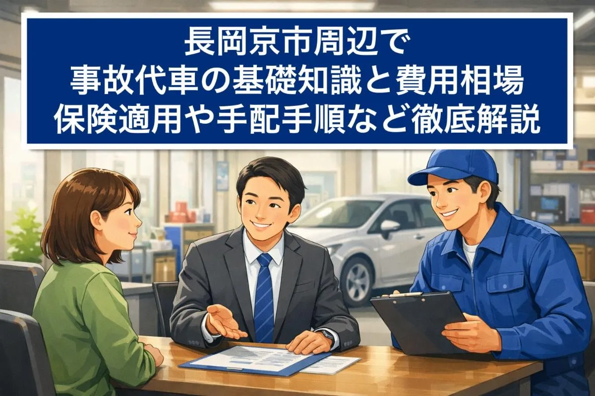 長岡京市周辺で事故代車の基礎知識と費用相場｜保険適用や手配手順など徹底解説